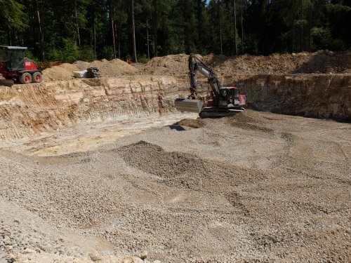 Vorbereitungen für Fundamentbau