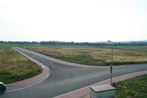 Kreuzung Marie-Curie/Max-Plank Straße, Ansicht von Nord-Westen