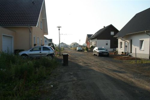 Straßenendausbau Dolmenring, Blick von W