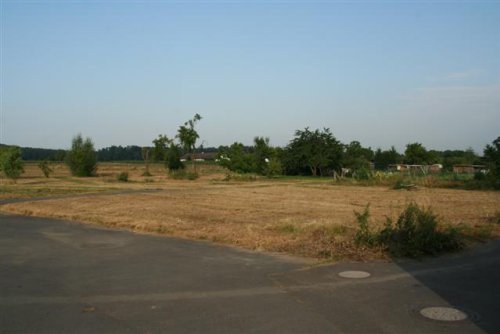 Blick auf das künftige Baugebiet von O